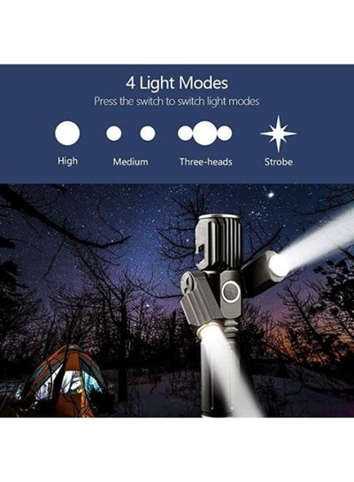 Multifunctional Torch With Adjustable Side Light High Lumen