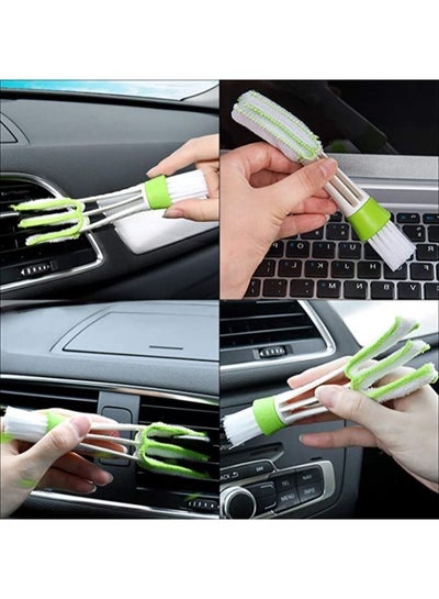 4 Pieces Car Duster Brushes Microfiber Car Cleaning Brush Wash Mop Kit Include 2Pcs Car Vent Brush Mini Dash Duster Dusting Removal Tool for Car Air Conditioner Cleaner Keyboard Blinds Shutter