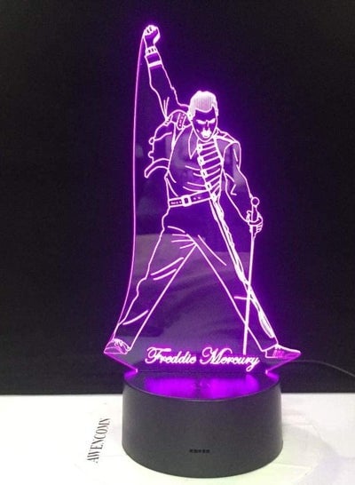 3D Led Lamp Night Light Touch Sensor Baby Kids Nightlight for Office Room Decorative Lamp Freddie Mercury Queen