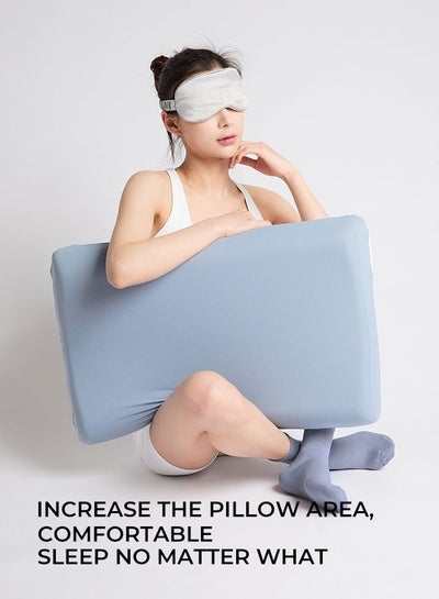 وسادة مريحة من إسفنج الذاكرة - وسادة عنق محيطية للنوم، ودعم العظام لتقويم العظام، وتخفيف آلام الرقبة والكتف، مريحة لنائمي الجانب والظهر والمعدة