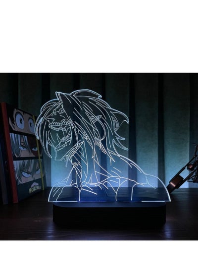 Anime 3D LED Lamp Manga 3D Night Light Anime Figures W/Anime Christmas Gifts Anime Birthday gifts RGB 16 Colors W/Remote Control