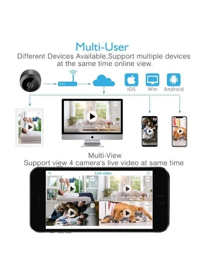 1080p HD Resolution Super Mini WiFi Camera For Home Security Mini Camera