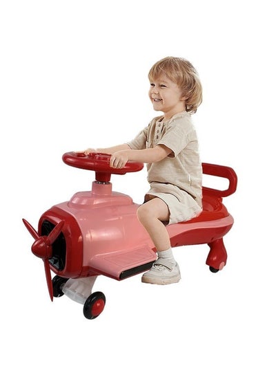 سيارة سكوتر متأرجحة للأطفال مع الموسيقى والضوء الملون