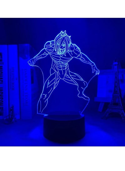 أنيمي ثلاثية الأبعاد LED مصباح مانغا ثلاثية الأبعاد ضوء الليل شخصيات كرتونية ث/أنيمي هدايا العيد أنيمي هدايا عيد ميلاد RGB 16 ألوان ث/التحكم عن بعد