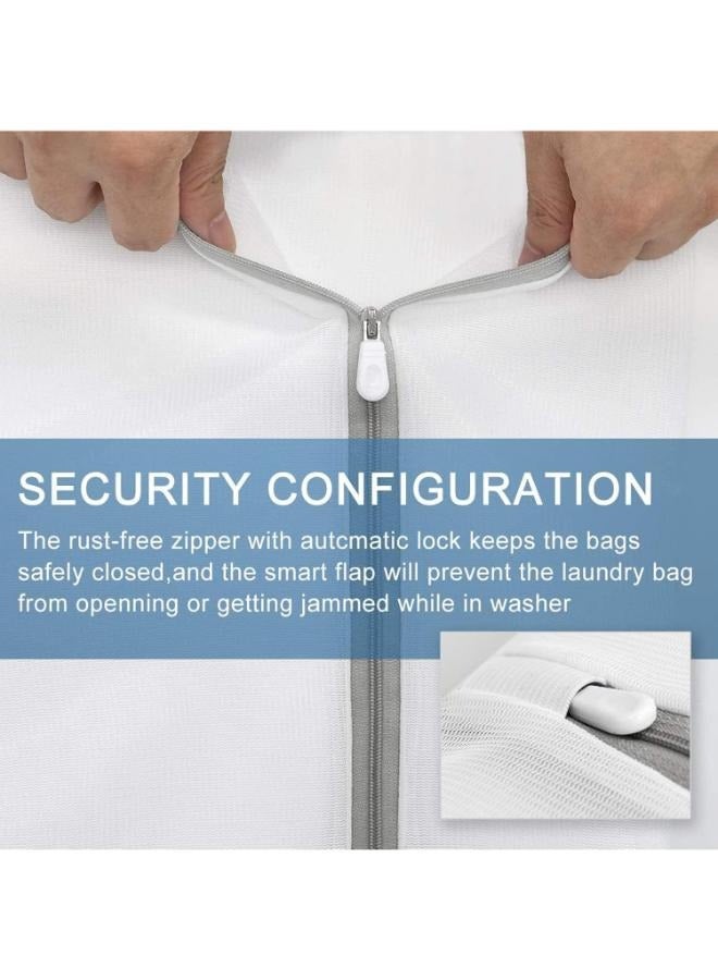 3 Pieces 50cm*60cm Durable and Reusable Wash Bag Travel Organization Bag for Garment, Bath Towels, Bed Sheet