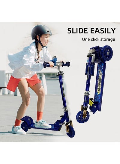 سكوتر ركلة قابل للطي بثلاث عجلات للأطفال