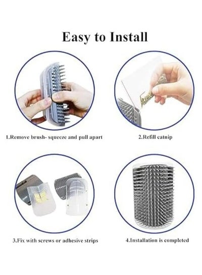 Cat Self Grooming Brush - Face Scratcher And Massage Comb