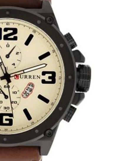 ساعة كوارتز تناظرية للرجال CU-8230-W