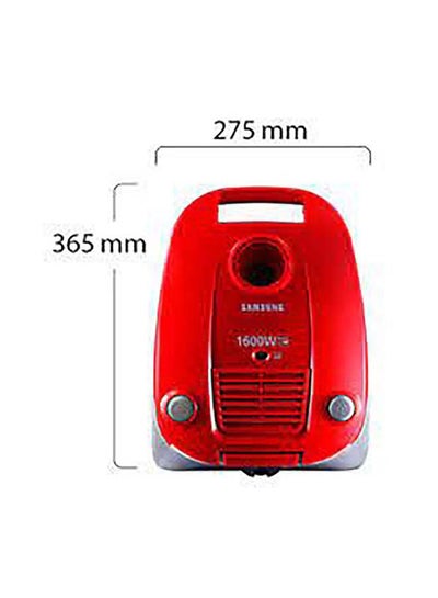 Canister Vacuum Cleaner 3.0 L 1600.0 W SC4130R Red/Grey