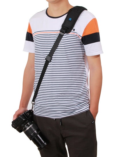 Quick Release Single Shoulder Camera Neck Strap With Hook For SLR/DSLR Black