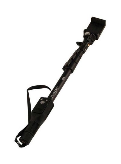 Monopod Handheld Pole Selfie Stick With Shutter Remote Black