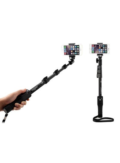 Bluetooth Monopod Selfie Stick Black