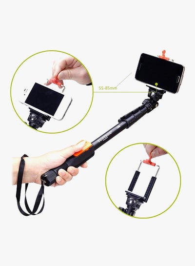 Bluetooth Monopod Selfie Stick Black