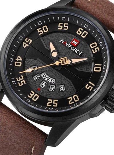 men Leather Analog Watch WT-NF-9124-BR