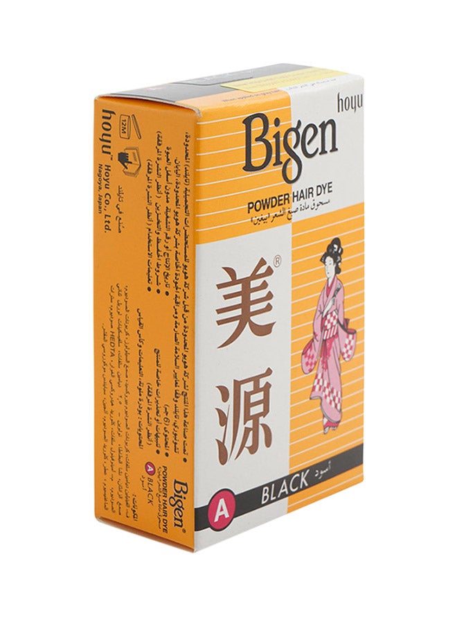 Bigen Powder Hair Dye - A Black Black A 6grams