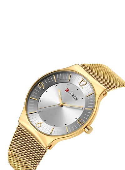 Men's Water Resistant Analog Watch 8304 - 37 mm - Gold