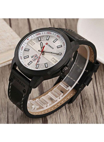 Men's Water Resistant Analog Watch 8286 - 47 mm - Black