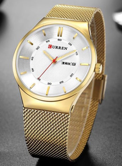 Men's Water Resistant Analog Watch 8311 - 47 mm - Gold