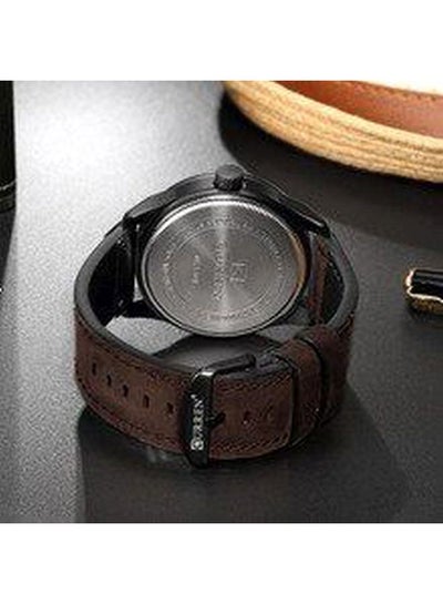 Men's Water Resistant Analog Watch 8301 - 45 mm - Brown