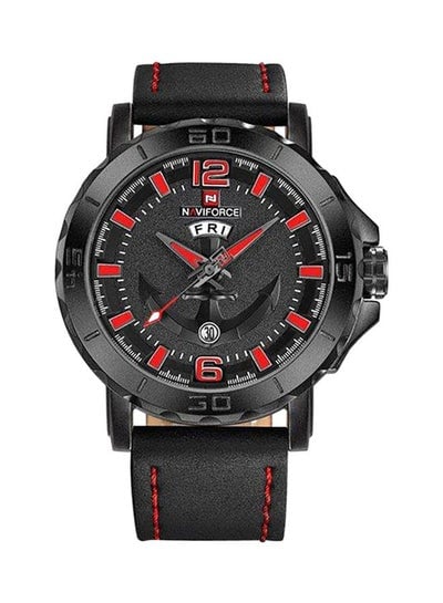 Men's Water Resistant Analog Watch NF9122 - 45 mm - Black