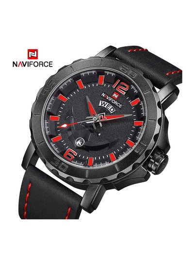 Men's Water Resistant Analog Watch NF9122 - 45 mm - Black