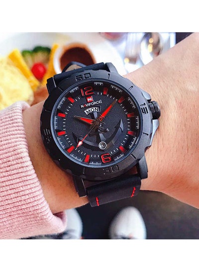 Men's Water Resistant Analog Watch NF9122 - 45 mm - Black