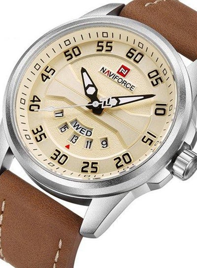 men Leather Analog Watch WT-NF-9124-BG