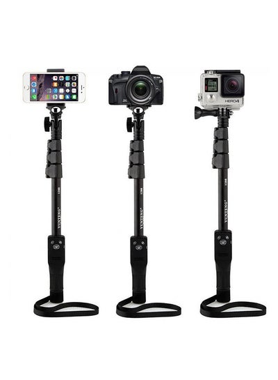 Compact Wired Selfie Stick Black
