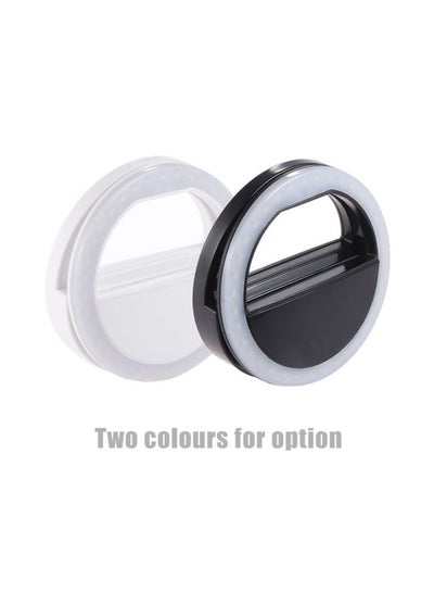 Portable Clip-On Mini LED Ring Black/White