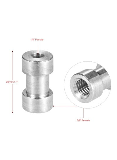 20-Piece Threaded Screw Adapter Set Silver