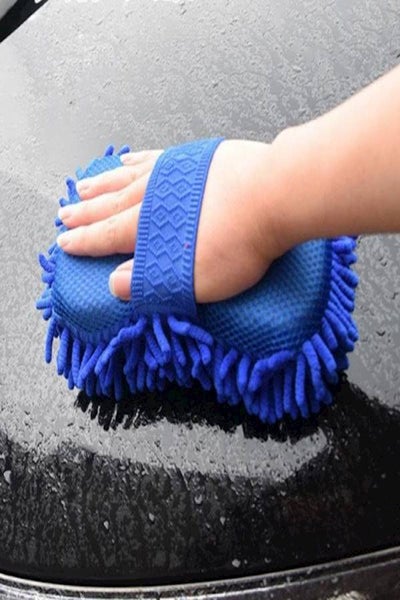 Thickened chenille car wash cleaning decontamination multi-purpose coral sponge block