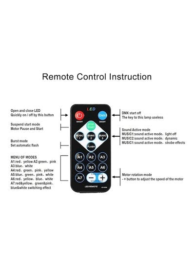 6 Led Remote Control Magic Ball Led Light Multicolour 197grams
