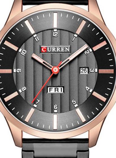 ساعة يد بعقارب معدنية 8316 للرجال