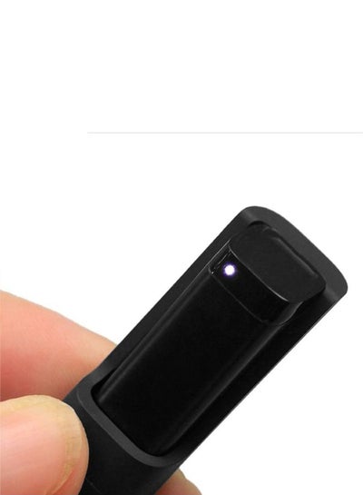 قاعدة توصيل بمشبك كابل شاحن USB بديل لشحن Fitbit مقاس 8 سم باللون الأسود