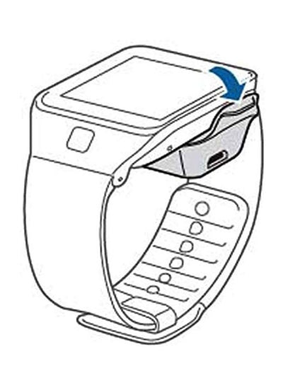 قاعدة شحن USB لجهاز سامسونج جالاكسي جير 2 R380 باللون الأسود