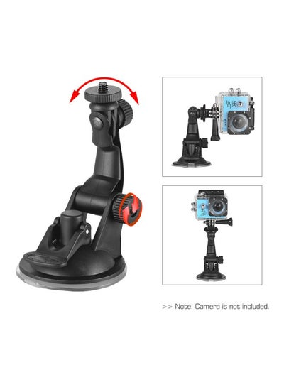 Car Suction Cup Mount For GoPro Hero 7/6/5/4/SJCAM/YI Black