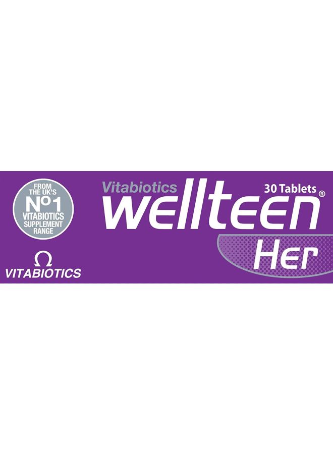 Vitabiotics Wellteen Her Supplement - 30 Tablets
