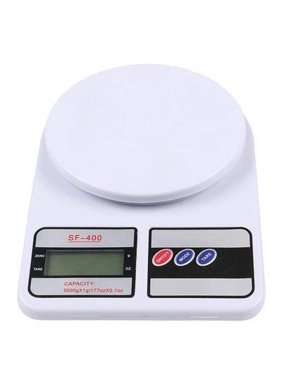 Digital Kitchen Scale With Light White