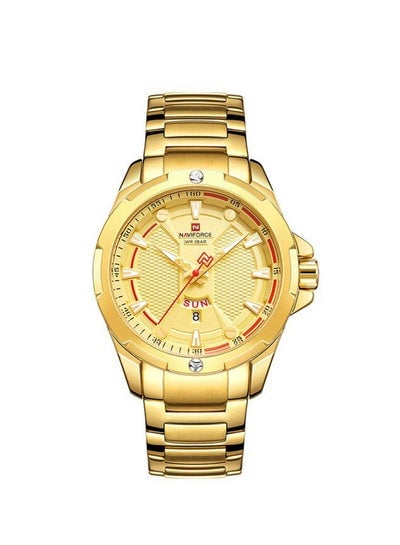 Men's Water Resistant Analog Watch NF9161 - 45 mm - Gold
