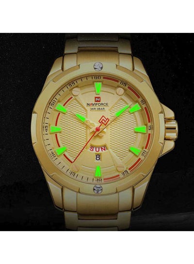 Men's Water Resistant Analog Watch NF9161 - 45 mm - Gold