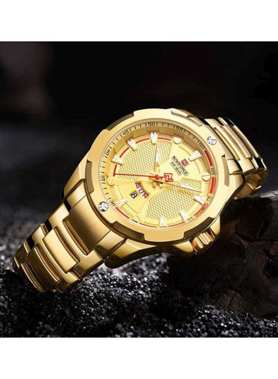 Men's Water Resistant Analog Watch NF9161 - 45 mm - Gold