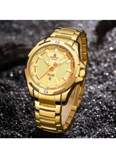 Men's Water Resistant Analog Watch NF9161 - 45 mm - Gold