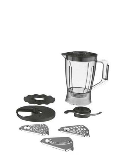 EASY FORCE  Food Processor Easy To Use Ideal For Beginners 6 Attachments Over 25 Different Functions 2.4 L 800 W FP247127 White/Clear