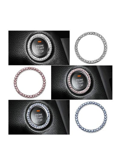 2-Piece Auto Engine Knob Decorative Crystal