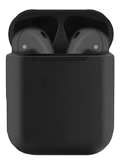 TWS I12 Double Bluetooth Wireless Earbuds With Protective Case Black