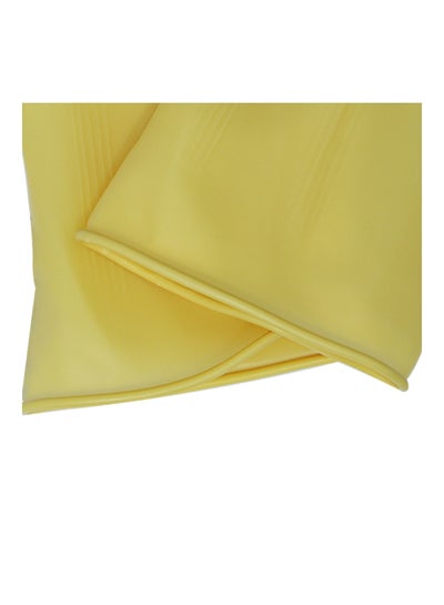 زوج من قفازات التنظيف المنزلية أصفر L