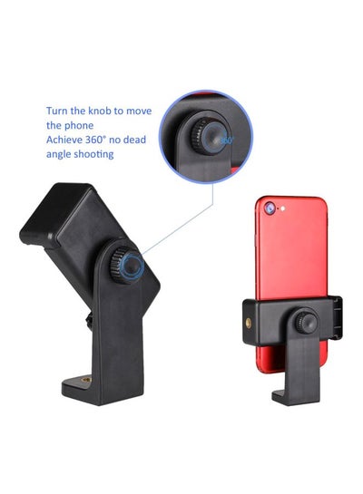 Tripod Mount Adapter For Cell Phones Black