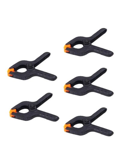 5-Piece Background Stand Clip Set Black/Orange