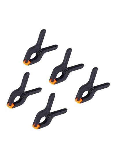5-Piece Background Stand Clip Set Black/Orange
