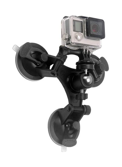 Low Angle Triangle Suction Cup Holder Black